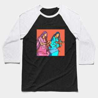 Punjabi girls Giddah dancers Baseball T-Shirt